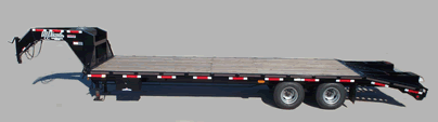 20,000# Dually Deckover Gooseneck Trailer with Dovetail and Ramps